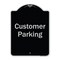 Signmission Designer Series-Customer Parking 2, Black & Silver Heavy-Gauge Aluminum, 24" x 18", BS-1824-9856 A-DES-BS-1824-9856 - alternate 1